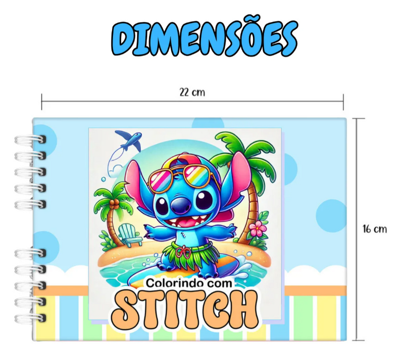 Kit Livro de Colorir Bobbie Goods + 48 Canetinhas Dupla Ponta
