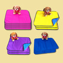 Kit 4 Uni. Tapete Higiênico Para Cães Lavável Cachorro Xixi Pet Grande