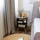 Mesas de Cabeceira Retro para Quarto Casal ou Solteiro Nicho Decoração Palma