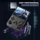 【Venda quente】 Console de jogos portátil retrô IPS de 4 polegadas R36Plus, chip Dual-RAM 1G, ARKOS 2.0 para mais de 15.000 jogos, jogos portáteis para PSP/N64